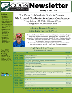 February 2015 - Council of Graduate Students
