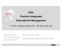 COIL Practice Integrated International Management