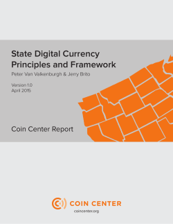 State Digital Currency Principles and Framework