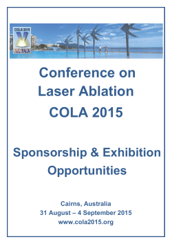 COLA 2015 sponsorship prospectus