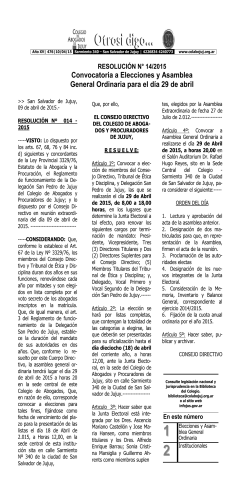 Boletin 476 - Colegio de Abogados y Procuradores de Jujuy