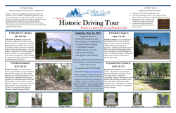 driving tour brochure and map