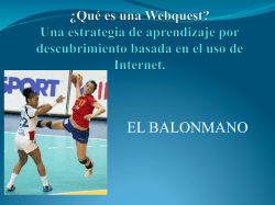 EL BALONMANO - Colegio El Armelar