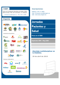 Programa Diabetes - Colegio Oficial de EnfermerÃ­a de Huesca