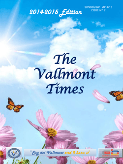 The Vallmont Times 2014-2015 Edition