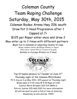 County Roping Flyer