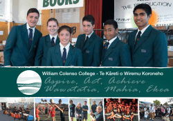Prospectus - William Colenso College