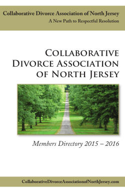 Collaborative Divorce Association of North Jersey Directory