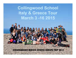 File - Collingwood Middle School Academics