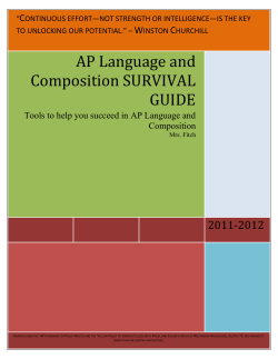 File - AP Language & Composition Home Page