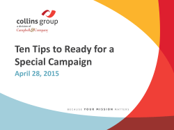 How to Get Ready for a Special Campaign