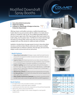 Modified Downdraft Spray Booths - Col