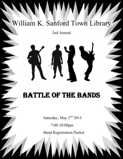 Battle of the Bands 2015 - William K. Sanford Town Library