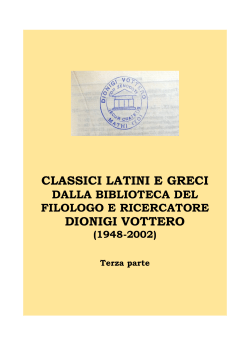 classici latini e greci dionigi vottero