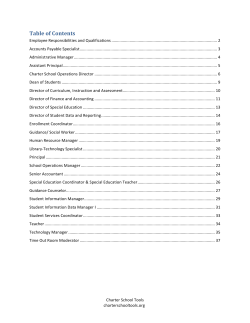 Job Descriptions Handbook - Colorado League of Charter Schools