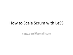 How to Scale Scrum with LeSS