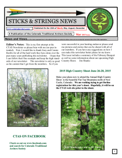 March 2015 - Colorado Traditional Archers Society