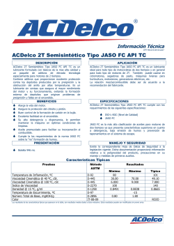 HT AC Delco 2T Semisintetico Tipo JASO FC API TC