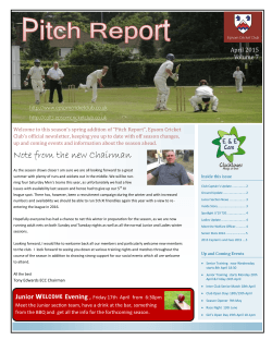 Spring 2015 - Epsom Cricket Club