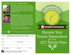 Elevate Your Tennis Experience JCC Tennis Pros