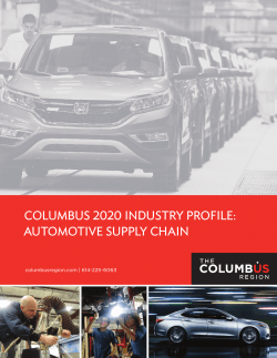 Columbus 2020 Industry Profile: Automotive Supply Chain