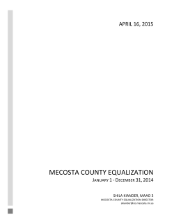 MECOSTA COUNTY EQUALIZATION