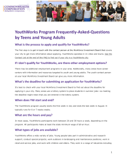 FAQs for Youth