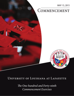 Commencement Ceremony - University of Louisiana at Lafayette