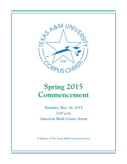 Spring 2015 Commencement - the Island University
