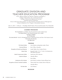 Graduate Division and Teacher Credential Program