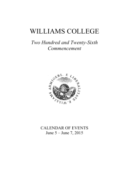 Calendar of Events - Commencement