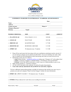 Program and Yearbook Advertising Form and Flyer 2015