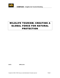 Wildlife Tourism: Creating a Global Force for