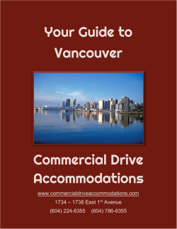 cda-guide-to-vancouver - Commercial Drive Accommodations
