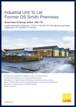 Industrial Unit To Let Former DS Smith Premises