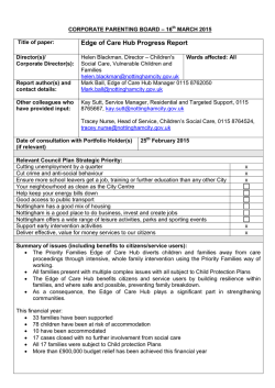Edge of Care Hub, item 51. PDF 197 KB