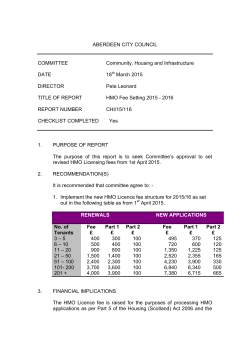 HMO Fee Setting 2015-2016 PDF 290 KB