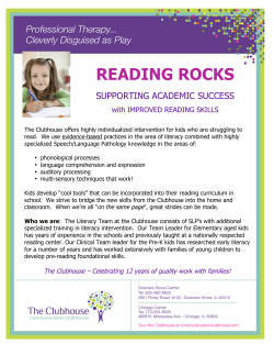 READING ROCKS - Communication Clubhouse