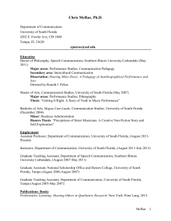 Curriculum Vitae - Communication