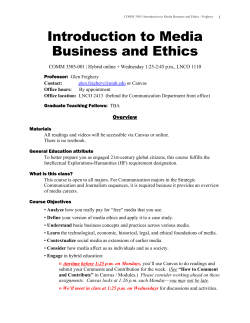 Introduction to Media Business and Ethics