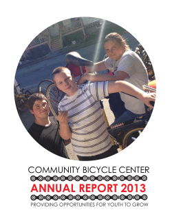 Annual Report - Community Bicycle Center