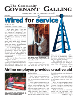 Wired for service - Community Covenant Church