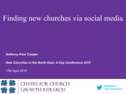 Finding new churches via social media