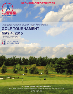 NGYF Golf Tournament Sponsor Packet