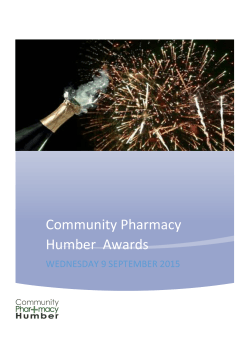 Community Pharmacy Humber Awards 2015