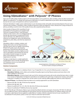 Using SQmediatorÂ® with PolycomÂ® IP Phones