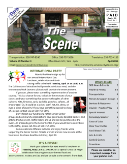 April 2015 - City of Davis: Community Services