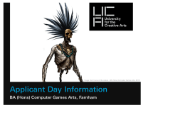 (Hons) Computer Games Art - UCA Community