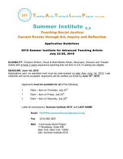 Summer Institute - Community
