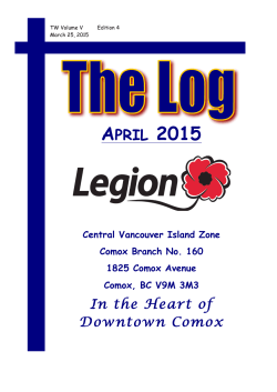 april 2015 - Comox Legion Branch 160